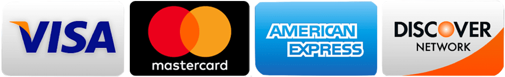 Accepted credit cards