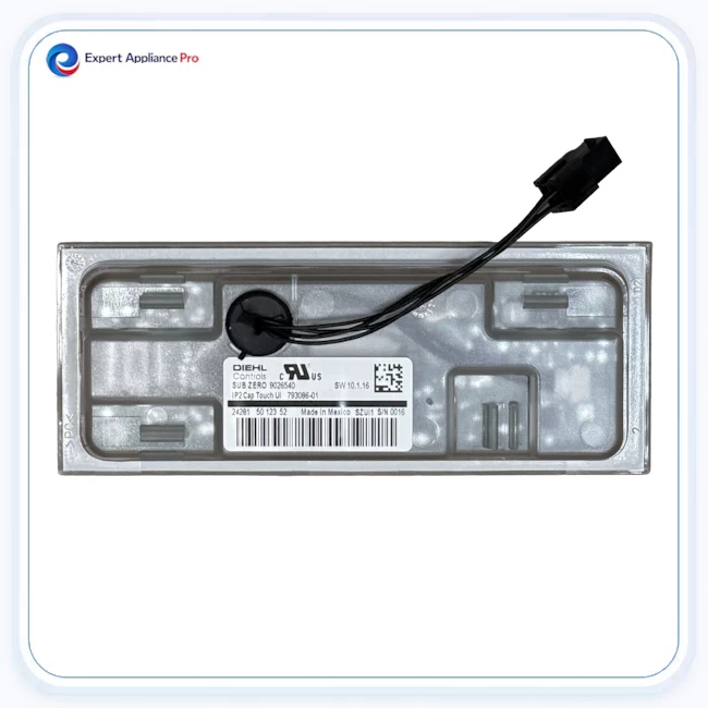 Sub-Zero Integrated Refrigerator and Freezer Touchscreen Control Panel — Rear View