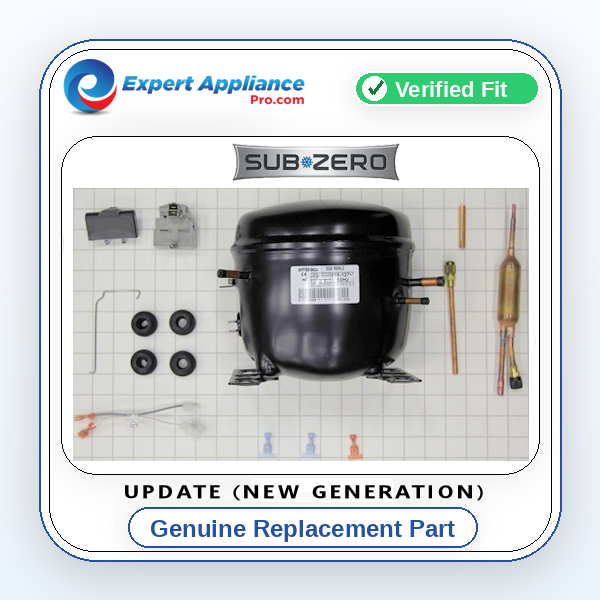 Sub Zero refrigerator compressor assembly