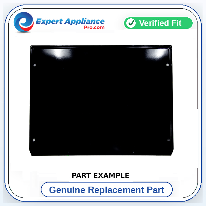 Wolf Oven Bottom Panel Porcelain Enamel Black Blue Coat replacement part image