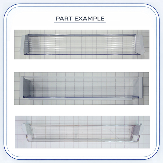 Sub-Zero Door Container Condiment Shelf replacement part image