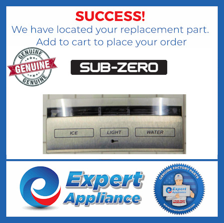 Sub Zero Dispenser Touch Panel (1)
