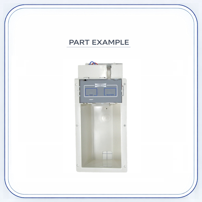 Sub-Zero Door Dispenser Assembly — JPG Image replacement part image