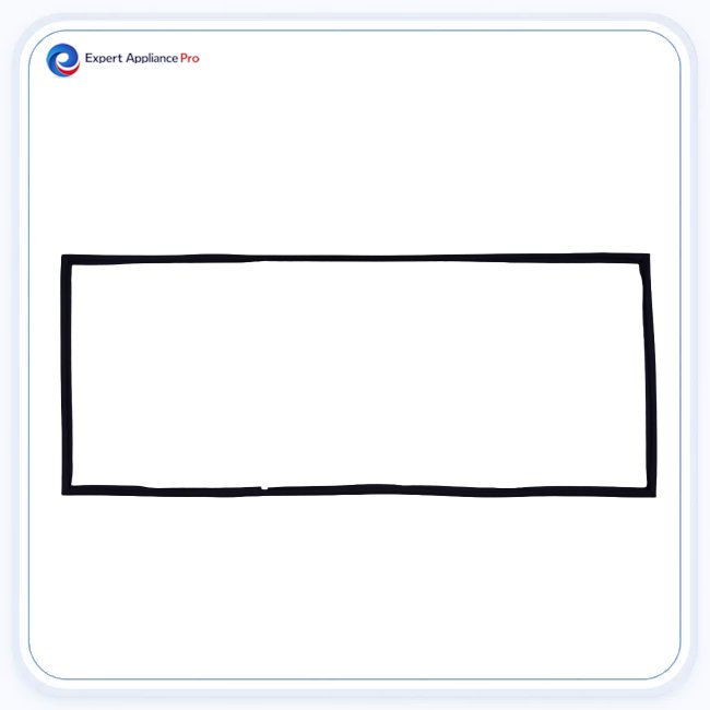 Sub-Zero Door Seal Gasket 3211980 - Black replacement part image