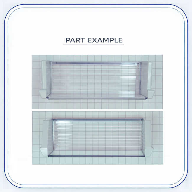 Sub-Zero Freezer Door Container Shelf replacement part image