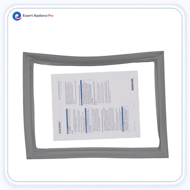 Sub-Zero Freezer Upper Drawer Seal Gasket for 648PRO Models - Gray replacement part image