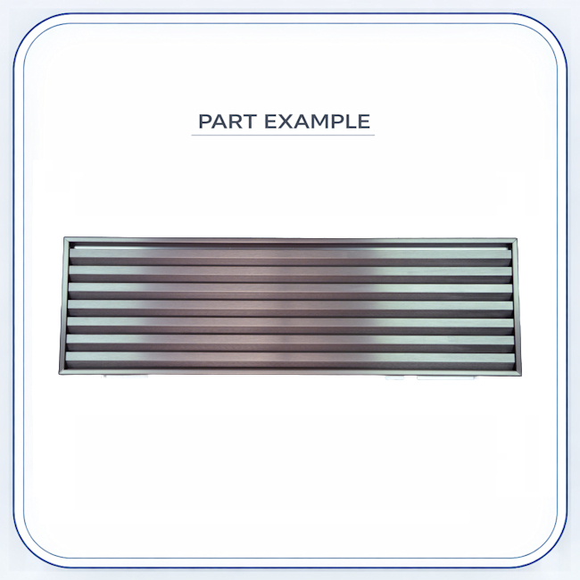 Sub-Zero Louvered Grill replacement part image