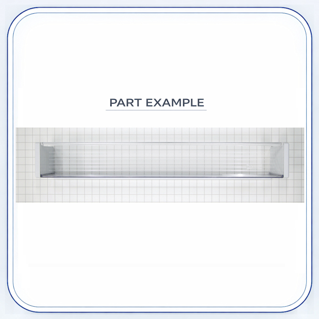 Sub-Zero Refrigerator Door Container Shelf replacement part image