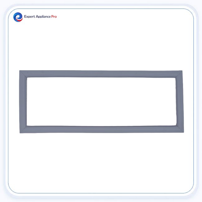 Sub-Zero Refrigerator Lower Drawer Seal Gasket 3212390 - Gray replacement part image