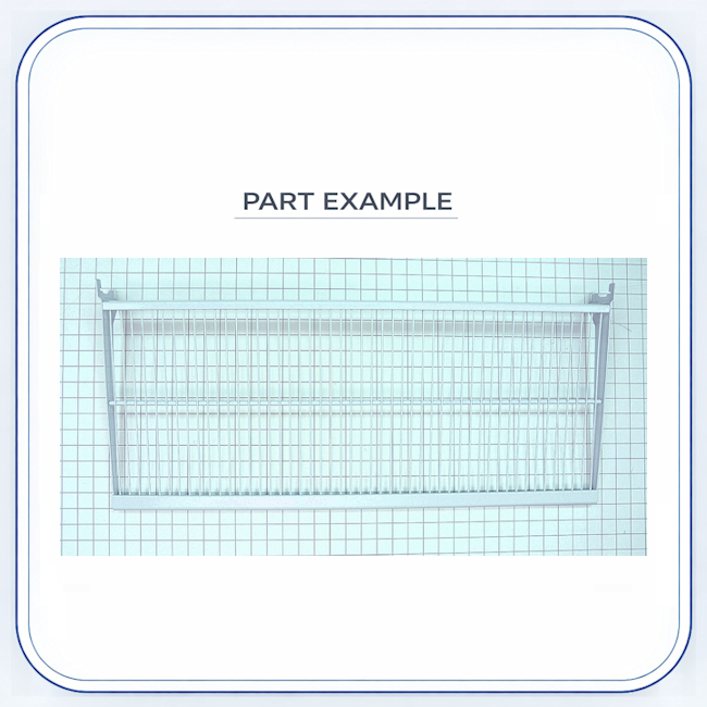 Sub-Zero Refrigerator Wire Shelf White replacement part image