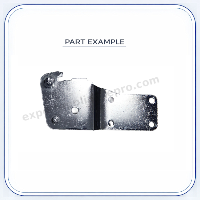 Sub-Zero Upper RH Door Hinge Refrigerator — JPG Image replacement part image