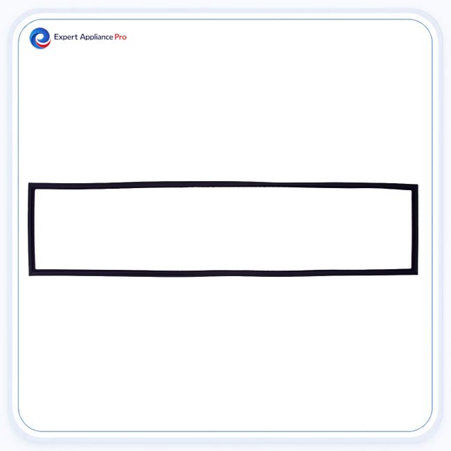 Sub-Zero Wine Storage Door Seal Gasket for DEC-1850W Models - Black replacement part image