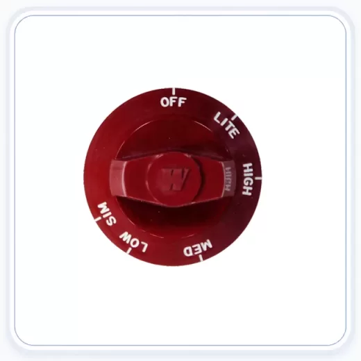 Wolf Burner Knob Red replacement part image