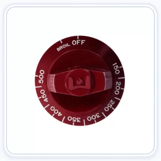 Wolf Oven Thermostat Knob Red replacement part image