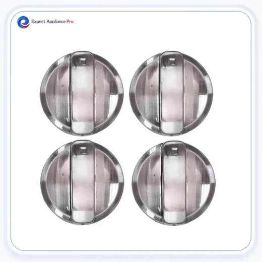 Wolf Stainless Cooktop Knobs - Dimple Set of 4 replacement part image