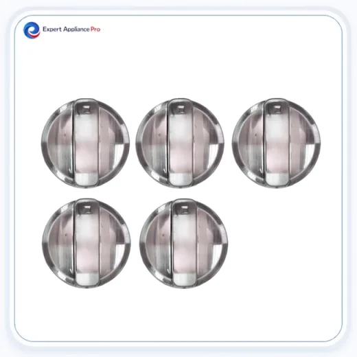Wolf Stainless Cooktop Knobs - Dimple Set of 5 replacement part image