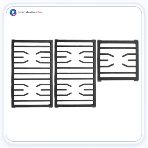 Wolf Transitional Cast Iron Cooktop Grate Set of 3 for 36 Inch Models replacement part image