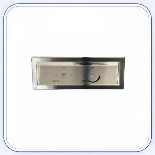 Wolf Vent Hood Facial Panel Two Hole replacement part image