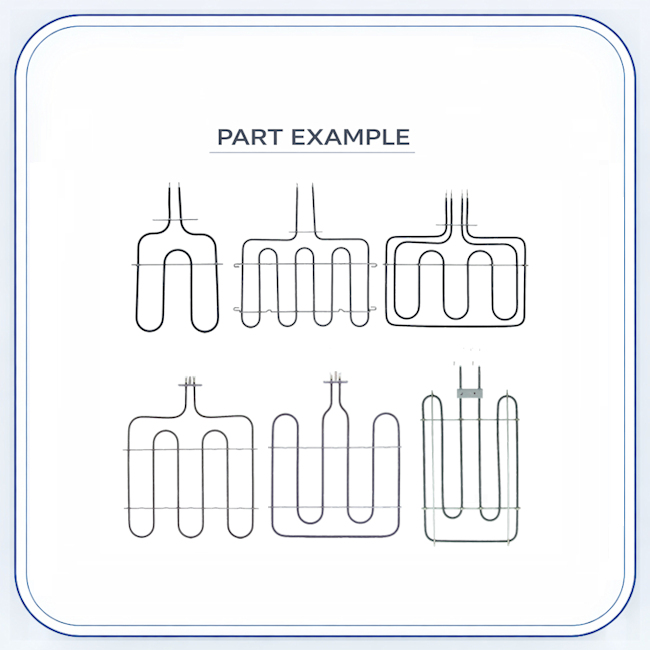 Wolf Bake Element Calrod — JPG Image 2 replacement part image