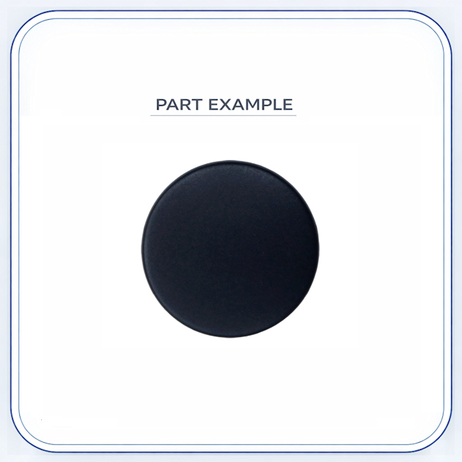 Wolf Burner Cap Small Disk Black replacement part image