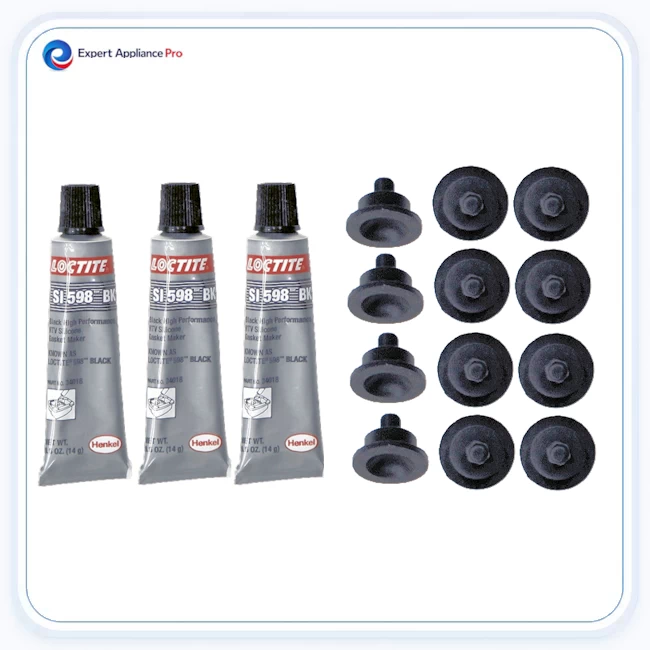 Wolf Burner Grate Footpad & Adhesive Set for 3 Grates