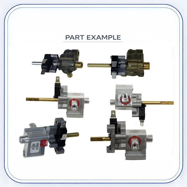 Wolf Burner Valve — JPG Image replacement part image