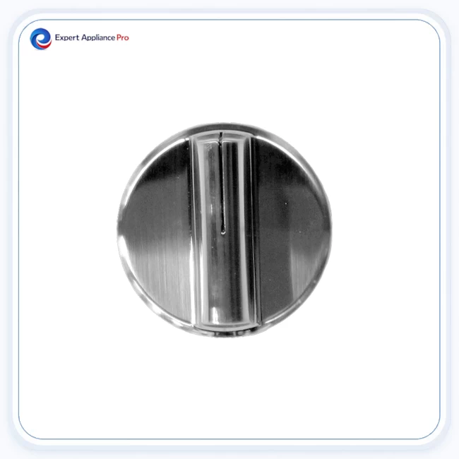 Wolf Stainless Color Cooktop Burner Knob - Black Line Indicator