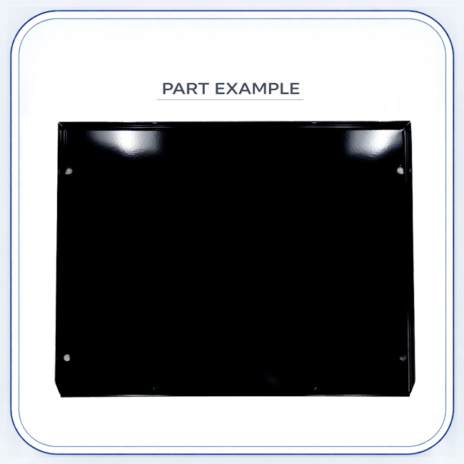 Wolf Oven Bottom Panel Enamel Black replacement part image