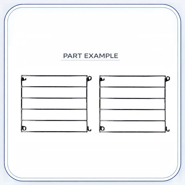 Wolf Oven Rack Ladder Sides replacement part image